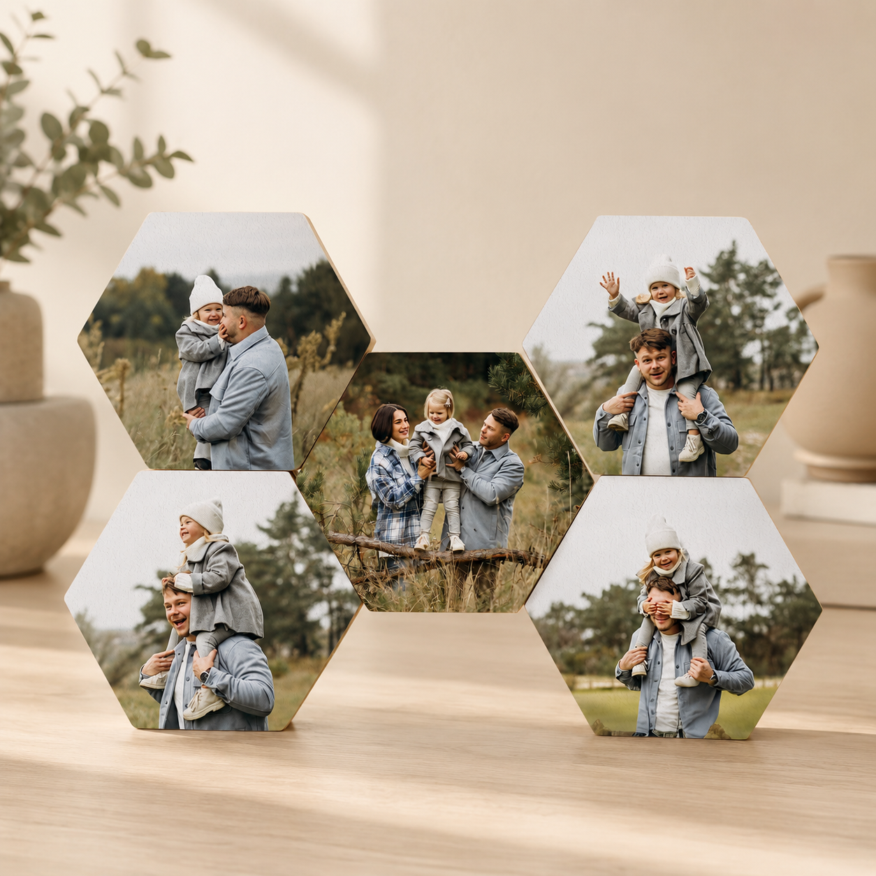 Hexagon Set of 5